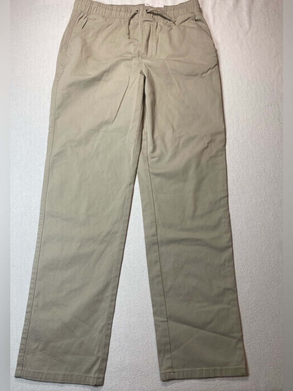 Sonoma Beige Drawstring Waist Casual Chino Pants